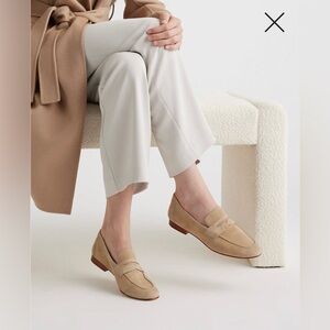 Quince Italian Suede Penny Loafer 6.5